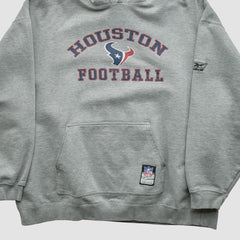Houston Texans NFL 2000s Hooded Pullover Sweatshirt - Heather Gray Vintage cheap