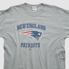 New England Patriots NFL 2000s Long Sleeve T-shirt - Heather Gray Vintage for sale