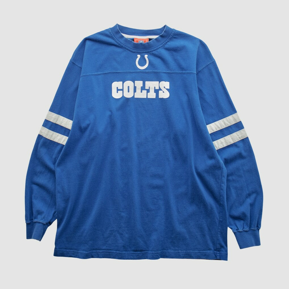 Indianapolis Colts NFL 2000s Long Sleeve T-shirt - Blue Vintage outlet