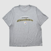 Pittsburgh Steelers 2000s T-shirt - Heather Gray Vintage on sale