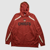 Kansas City Chiefs Reebok 2000s Hooded Pullover Sweatshirt - Red Vintage on sale