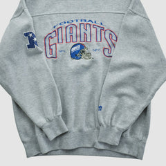 New York Giants Lee Apparel 90s Pullover Sweatshirt - Gray Vintage sale