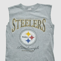 Pittsburgh Steelers 2000s Tank - Heather Gray Vintage for sale