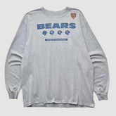 Chicago Bears Reebok 2000s Long Sleeve T-shirt - Heather Gray Vintage cheap