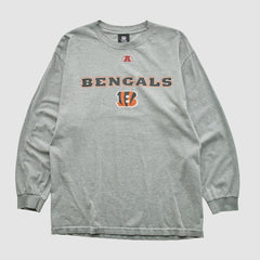 Cincinnati Bengals NFL 2010s Long Sleeve T-shirt - Heather Gray Vintage for sale