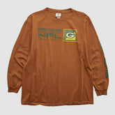 Green Bay Packers NFL 2000s Long Sleeve T-shirt - Clay Vintage online