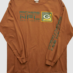 Green Bay Packers NFL 2000s Long Sleeve T-shirt - Clay Vintage online