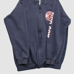 Boston Red Sox Genuine Merchandise 2000s Hooded Full Zip Sweatshirt - Navy Vintage