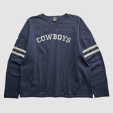 Dallas Cowboys NFL 2000s Long Sleeve T-shirt - Navy Vintage on sale