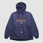 Denver Broncos Reebok 2000s Hooded Pullover Sweatshirt - Navy Vintage sale