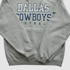 Dallas Cowboys Reebok 2000s Hooded Pullover Sweatshirt - Heather Gray Vintage on sale