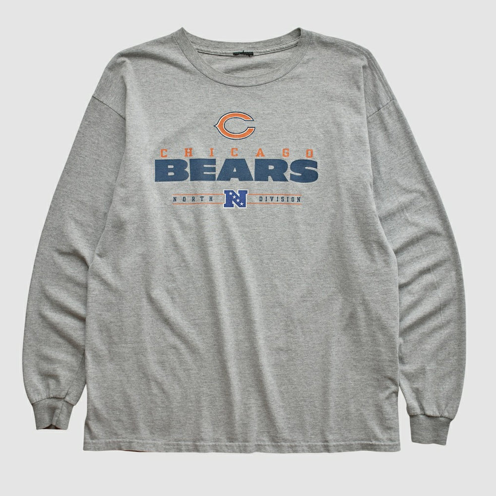 Chicago Bears 2010s Long Sleeve T-shirt - Heather Gray Vintage discount