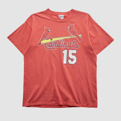 St. Louis Cardinals Majestic 2000s T-shirt - Red Vintage