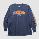 Chicago Bears NFL 2010s Long Sleeve T-shirt - Navy Vintage cheap