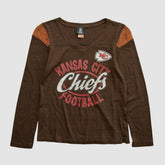 Kansas City Chiefs NFL 2010s Long Sleeve T-shirt - Brown Vintage on sale