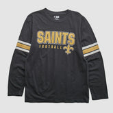 New Orleans Saints NFL 2010s Long Sleeve T-shirt - Black Vintage sale