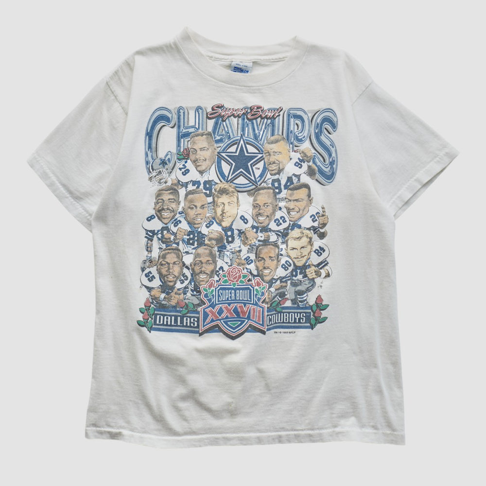 Dallas Cowboys Salem Sportswear 1993 T-shirt - White Vintage discount