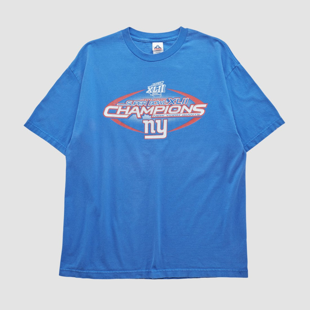 New York Giants Alstyle 2008 T-shirt - Blue Vintage online