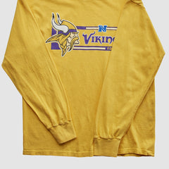 Minnesota Vikings NFL 2010s Long Sleeve T-shirt - Yellow Vintage outlet