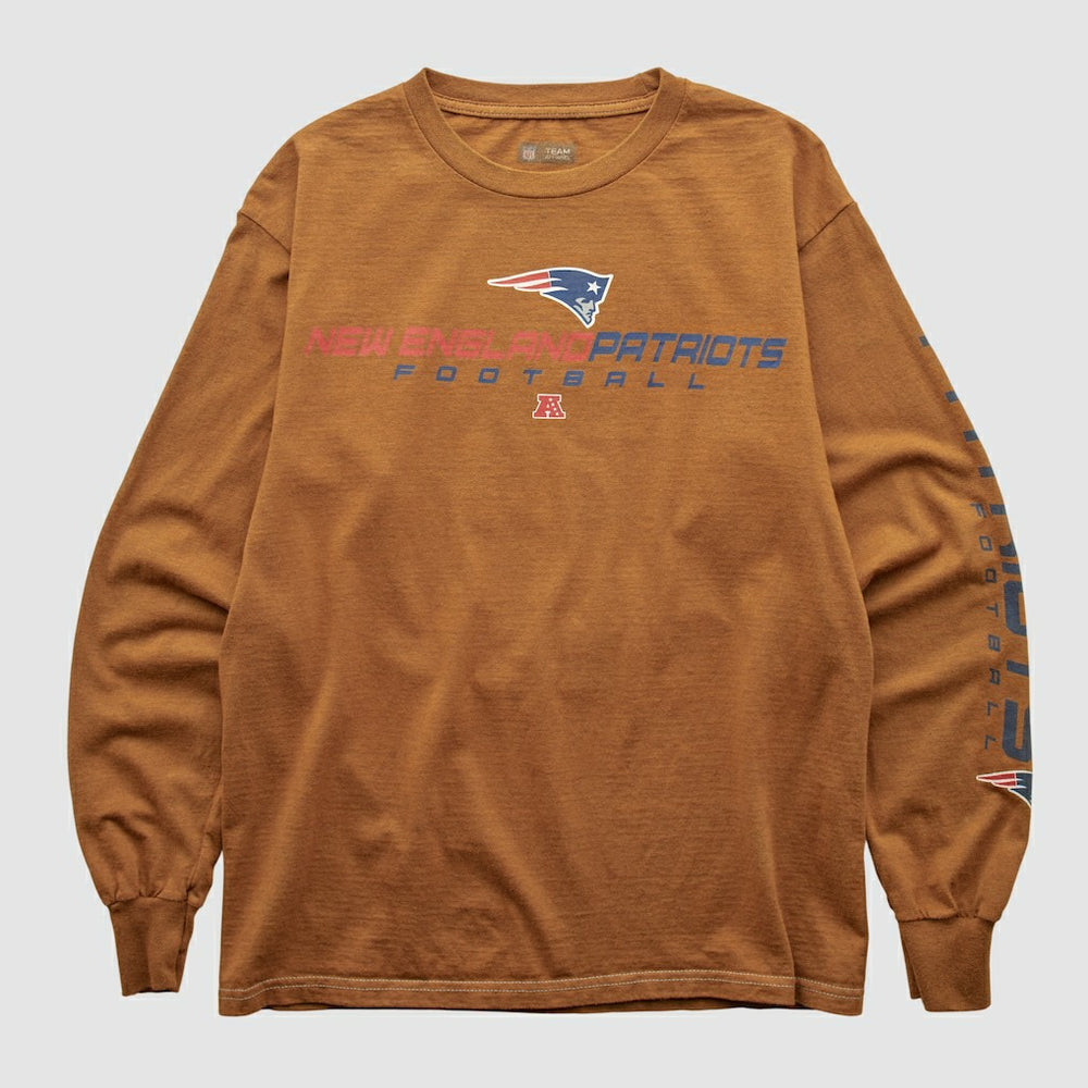 New England Patriots NFL 2000s Long Sleeve T-shirt - Clay Vintage online