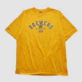 Milwaukee Brewers Gear For Sports 2000s T-shirt - Yellow Vintage
