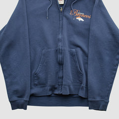Denver Broncos NFL 2000s Hooded Full Zip Sweatshirt - Navy Vintage cheap