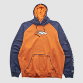 Denver Broncos Reebok 2000s Hooded Pullover Sweatshirt - Orange Vintage outlet