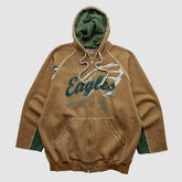 Philadelphia Eagles NFL 2010s Hooded Full Zip Sweatshirt - Clay Vintage discount