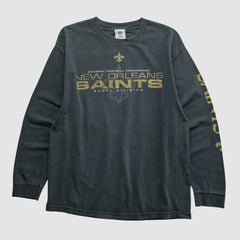 New Orleans Saints NFL 2010s Long Sleeve T-shirt - Black Vintage sale