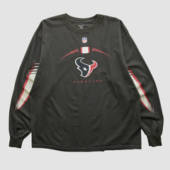 Houston Texans Reebok 2000s Long Sleeve T-shirt - Black Vintage outlet