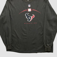 Houston Texans Reebok 2000s Long Sleeve T-shirt - Black Vintage outlet