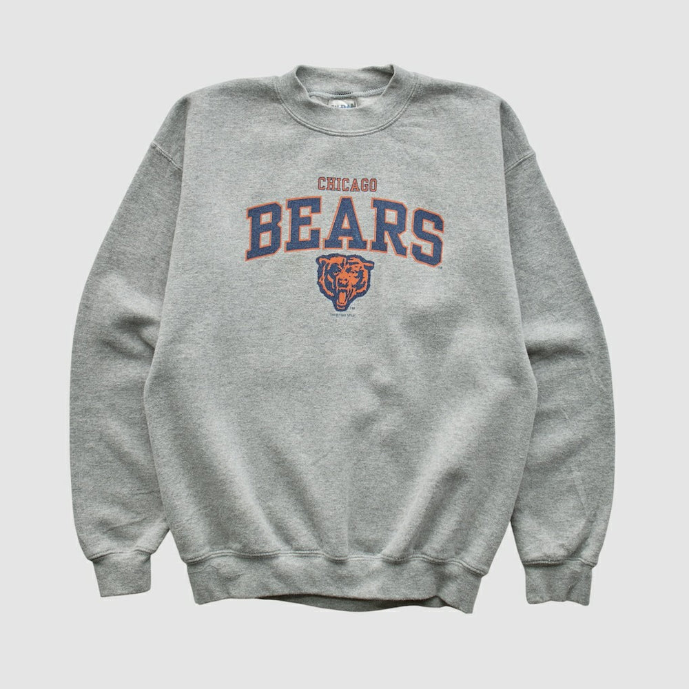 Chicago Bears Gildan 1999 Pullover Sweatshirt - Heather Gray - Yth L Real Vintage sale