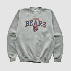 Chicago Bears Gildan 1999 Pullover Sweatshirt - Heather Gray - Yth L Real Vintage sale