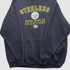 Pittsburgh Steelers 2006 Hooded Pullover Sweatshirt - Black Vintage online