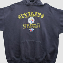 Pittsburgh Steelers 2006 Hooded Pullover Sweatshirt - Black Vintage online