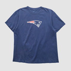 New England Patriots Reebok 2000s T-shirt - Blue Vintage for sale