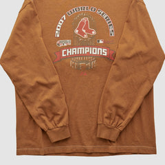 World Series Majestic 2007 Long Sleeve T-shirt - Clay Vintage