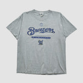 Milwaukee Brewers Lee Sport 2000s T-shirt - Heather Gray Vintage