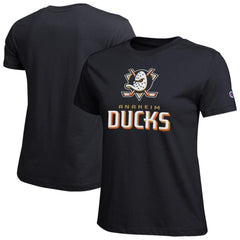 Anaheim Ducks Champion Women's Wordmark Lockup T-Shirt Black
