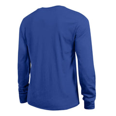 Vancouver Canucks Champion Women's Wordmark Lockup Long Sleeve T-Shirt Royal