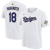 Yoshinobu Yamamoto Los Angeles Dodgers Youth 2026 Gold Collection Name & Number T-Shirt - White | Nike