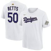 Mookie Betts Los Angeles Dodgers Youth 2026 Gold Collection Name & Number T-Shirt - White | Nike