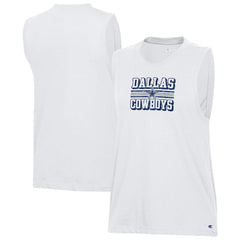 Dallas Cowboys Champion Women's Muscle Tank Top - White outlet