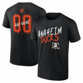 Anaheim Ducks Big & Tall Hustle Personalized Name & Number T-Shirt Black