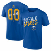 Buffalo Sabres Big & Tall Hustle Personalized Name & Number T-Shirt Royal