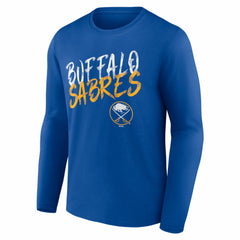 Buffalo Sabres Hustle Personalized Name & Number Long Sleeve T-Shirt Royal