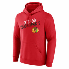 Chicago Blackhawks Hustle Personalized Name & Number Hoodie Red