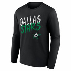 Dallas Stars Hustle Personalized Name & Number Long Sleeve T-Shirt Black