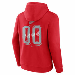 Detroit Red Wings Hustle Personalized Name & Number Hoodie Red