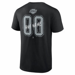 Los Angeles Kings Big & Tall Hustle Personalized Name & Number T-Shirt Black